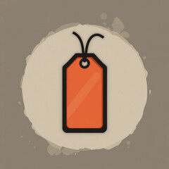 price tag with red ribbon