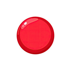 A shiny, glossy red sphere with a highlighted top