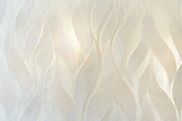 Obraz premium Elegant flowing leaf pattern in neutral tones creating a sophisticated backdrop