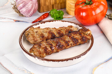 Beef kebab minced meat shashlik