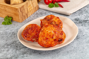 Baked marinated crispy chicken tighs