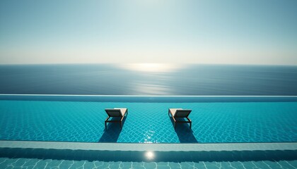 Tropical summer vacation silhouette of a woman on a turquoise beach with a ship on the blue ocean