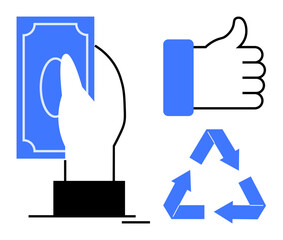 Obraz premium Sustainability concept. Sustainability is promoted by aligning monetary transactions with eco-friendly practices and approvals. Sustainability encourages waste reduction and green initiatives. Ideal