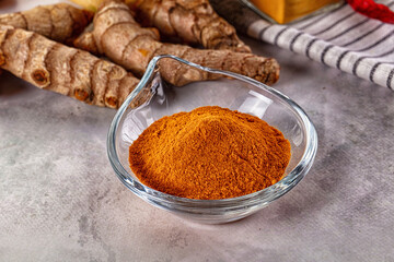 Indian tumeric cumin dry powder