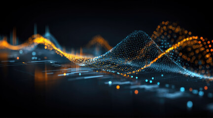 Futuristic Data Streams and Digital Landscapes