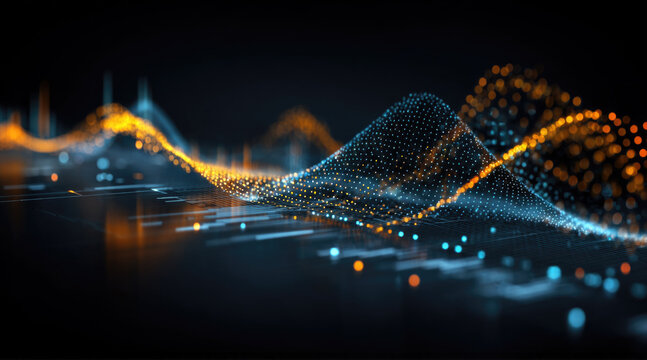 Futuristic Data Streams and Digital Landscapes