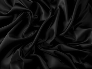 Empty Cream Backdrop for Design. Luxury White Fabric with Draped Waves and Soft Lighting Effects