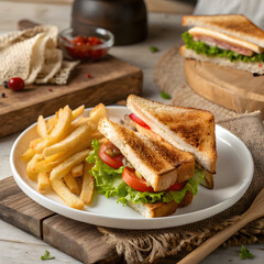 bacon lettuce and tomato sandwich, Club Sandwich Plate, Sandwiches and Fries, Fresh Club Sandwich, Toasted Sandwich Meal, Classic Club Sandwich, Sandwich Platter, Healthy Sandwich Meal