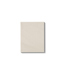 Square Sticky Note on White Background for Reminders.