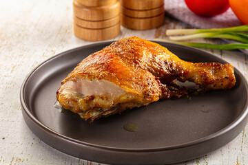Roasted tasty hot chicken leg