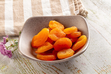 Sweet dry aprocot fruit heap