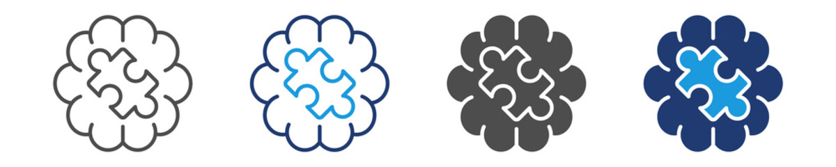 behavioral insight icon set multiple style