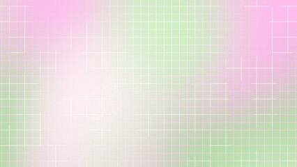 Pink Green Pastel Gradient Square Grid Background