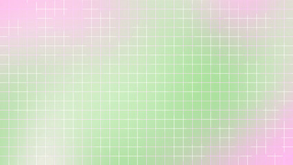 Pink Green Gradient Grid Line Background