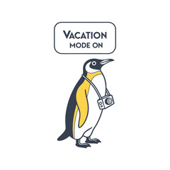 Penguin with Camera – Vacation Mode