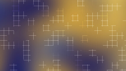 Abstract Yellow Blue Grid Line Background with Modern Geometric Pattern