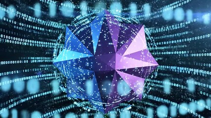 A luminous, faceted crystal hovers among neon spirals and cosmic sparkles in space, vivid and glow!! - Powered by Adobe