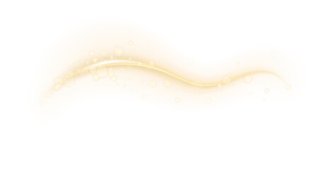 Golden Star Trail Swirl with Sparkling Light, Magic Dust and Glowing Twinkle Effect