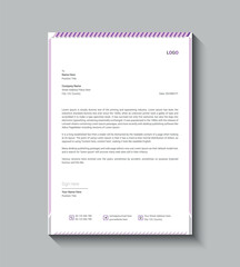 vector modern business letterhead design