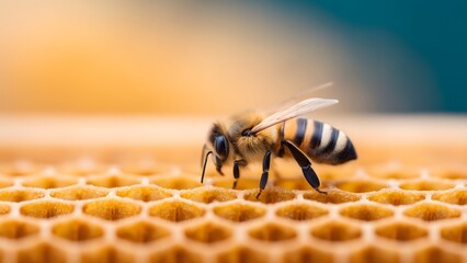 Illustration for Honey Business, Bee Farming & Diligence Symbolism