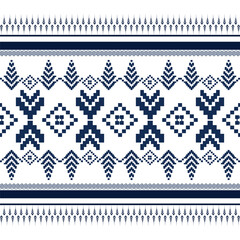 blue and white geomatric seamlesspattern