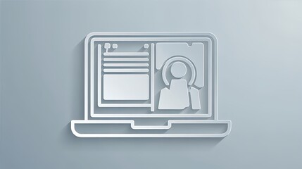 Join dynamic virtual meetings on your laptop with this modern design, connecting globally for engaging online collaboration and remote teamwork solutions