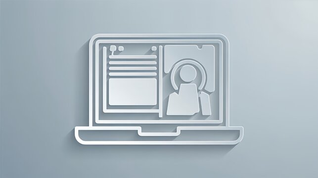 Join dynamic virtual meetings on your laptop with this modern design, connecting globally for engaging online collaboration and remote teamwork solutions