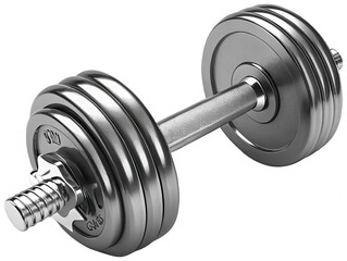 Dumbbell icon fitness glossy finish png 3D render png gym png workout png exercise png health png strength png lifting png shiny png equipment png transparent background image