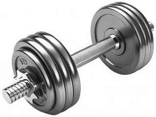Dumbbell icon fitness glossy finish png 3D render png gym png workout png exercise png health png strength png lifting png shiny png equipment png transparent background image