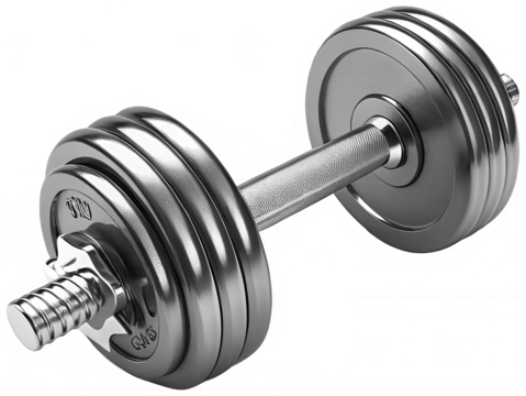 Dumbbell icon fitness glossy finish png 3D render png gym png workout png exercise png health png strength png lifting png shiny png equipment png transparent background image