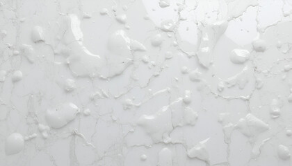 Stunning white marble texture with glossy paint splatters, perfect for modern backgrounds, pristine designs, or elegant website templates with a clean aesthetic