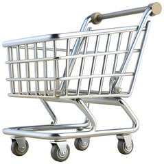 E-commerce shopping cart icon png 3D render png basket png online png store png buy png retail png checkout png payment png cart png transparent background image