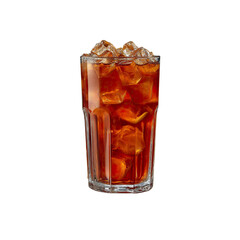 Glass of ice tea on Transparent Background