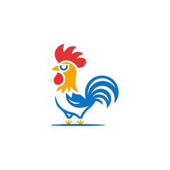 Stylized rooster logo