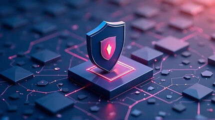 Cybersecurity Shield Protecting Digital Data in the Digital Age