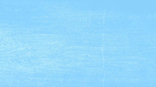 Blue Halftone Dots Loop.Seamless animated loop of a blue halftone dot pattern. Retro stop motion wiggle effect with grunge texture	