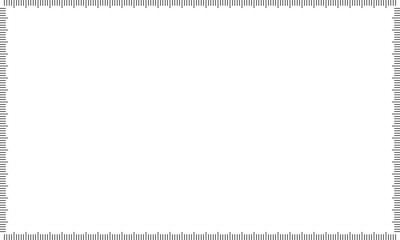 メモリに囲まれたフシンプルな長方形のフレーム