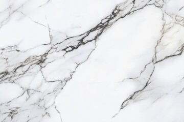 Fototapeta premium Elegant Carrara Marble Surface with Grey Veins and Sophisticated White Background Texture