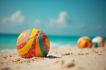 Obraz premium of ultimate - capture the essence of summer sports in dynamic shots.