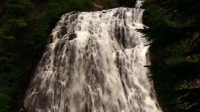  a video of Narada Falls In Mount Rainier National Park Washington State