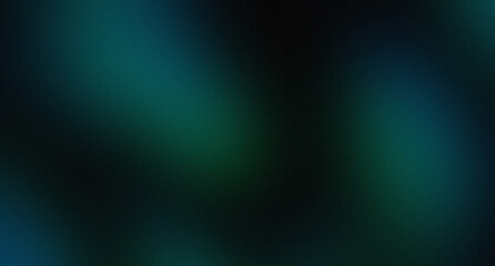 black Abstract background with noisy gradient Emerald Green teal with Grain Detail Texture
