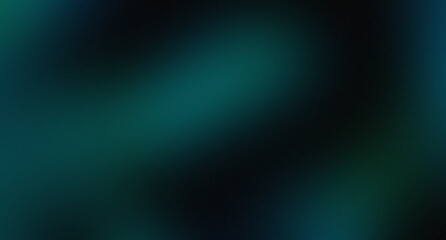 black Abstract background with noisy gradient Emerald Green teal with Grain Detail Texture