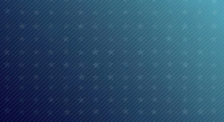Patriotic theme, gradient blue tone, abstract background pattern featuring stars and cross lines.