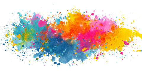 Abstract colorful watercolor brushstroke texture. vector hand drawn multi color watercolor background design.