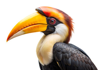 Obraz premium Close up of a colorful hornbill with a distinctive large beak