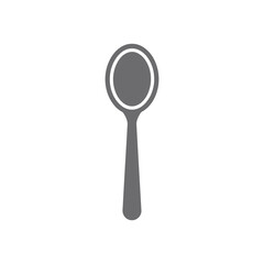 Spoon Icon on White Background Vector Art Illustration on white background.