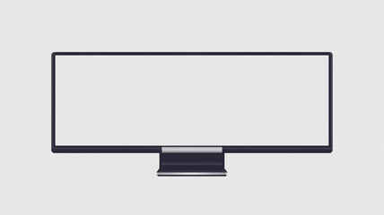 Sleek widescreen monitor mockup for showcasing your latest designs and presentations on a modern display, perfect for digital agencies and tech startups
