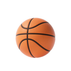 Fototapeta premium 3D Rendered Orange Basketball (Black Segmentation Lines) for Basketball Sports, Athletic Equipment or Sports Game Visual Concept