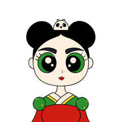  girl with headphones