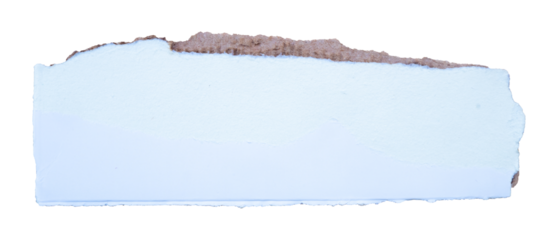 white torn paper with transparent edges